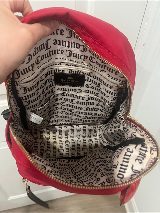 Juicy Couture Small/Medium Red Nylon Backpack with‎ Heart Charm main image 3